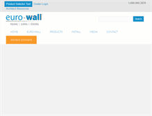 Tablet Screenshot of euro-wall.com